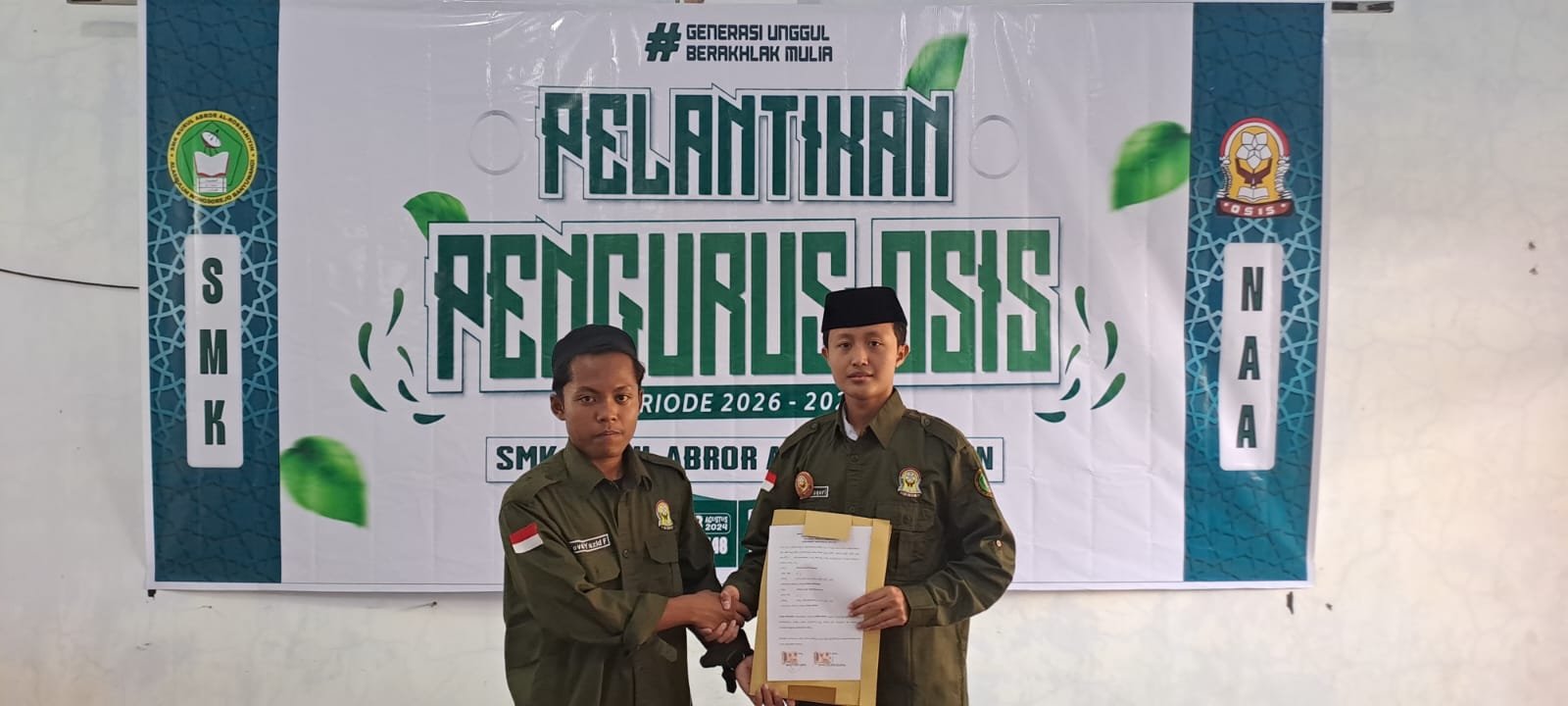 Resmi Dilantik! Pengurus OSIS SMK Nurul Abror Al Robbaniyin Masa Bakti 2026/2027 Siap Eksekusi Program Kerja Unggulan